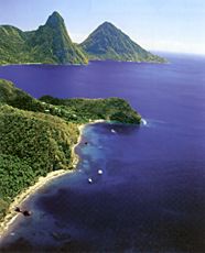 st lucia coast
